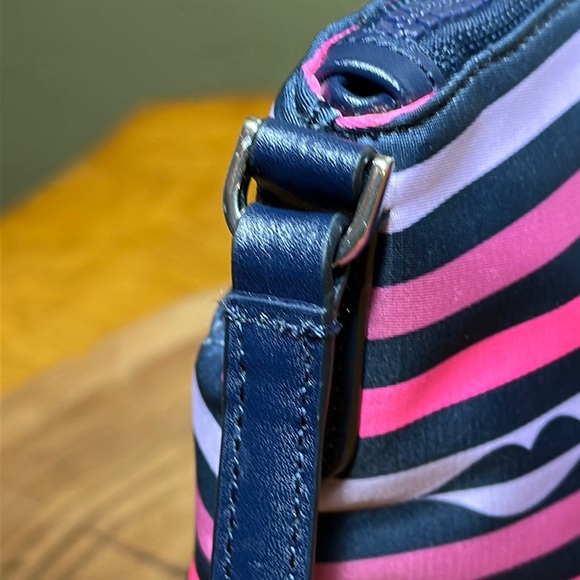 KATE SPADE Jae Nylon Lip Print Pink Multi Crossbody - Picture 7 of 16